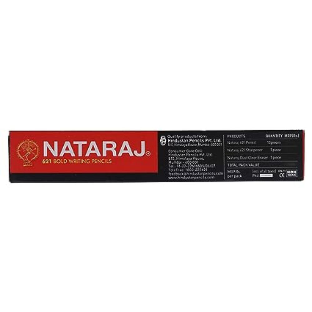 Nataraj 621 Bold Writing Pencils (Pack of 10) — Bansal Stationers